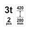 Kép 3/3 - YATO Tartó bak 3t (2 db)