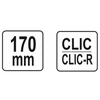 Kép 3/3 - YATO Tömlőbilincs fogó 170 mm