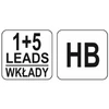 Kép 4/4 - YATO Ácsceruza tölthető + 5db betét