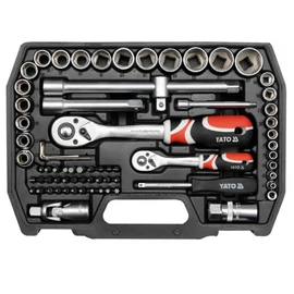 YATO Dugókulcs készlet 72 részes 1/4", 1/2" CrV
