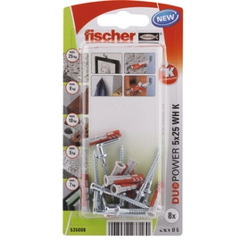 Fischer DuoPower 5x25 derékszögű kampóval