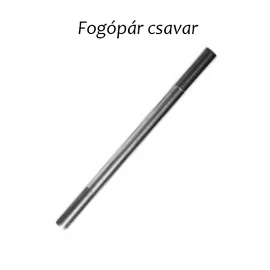 Fogópár csavar natur M12x250mm