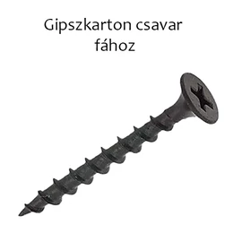 Gipszkarton csavar fához foszfátozott 3,5x35