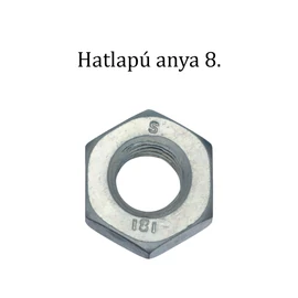 Hatlapú Anya 8, horganyzott M6