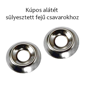 Kúpos alátét sülyesztett fejű csavarokhoz M4