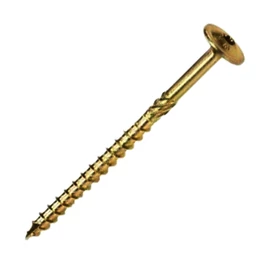 Laposfejű (torx) faszerkezetépítő csavar sárgahorganyzott 8x100