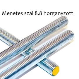 Menetes szál 1méter 8.8, acél horganyzott M12