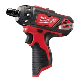 Milwaukee M12 BD-0 akkus szuperkompakt csavarozó 1/4" hatszög meghajtással (akku és töltő nélkül)
