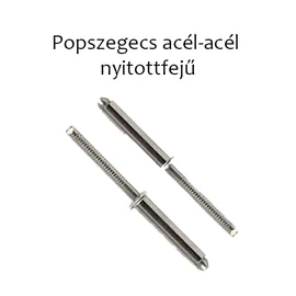 Popszegecs SST nyitott D-fejű, acél-acél horganyzott 3,2x16