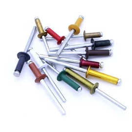 EcoPop nyitott D-fejű popszegecs, alu/acél, festett RAL7016 (antracitszürke), 3,2x8