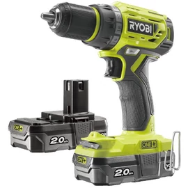 Ryobi R18DD7-220S akkus szénkefe nélküli fúró-csavarozó (2 x 2.0 Ah Li-ion akkuval)