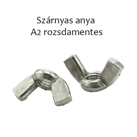 Szárnyasanya A2 rozsdamentes M 6