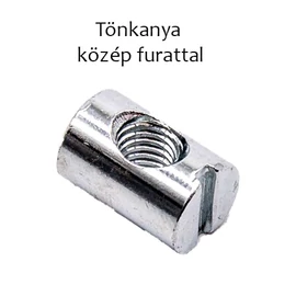 Tönkanya közép furattal horganyzott D10 M6 L20