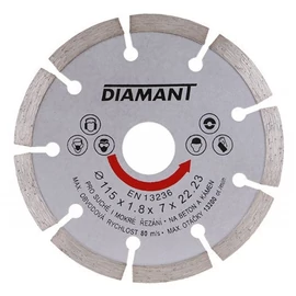 DIAMANT Gyémánt vágótárcsa 115 x 1,8 x 7,0 x 22,2 mm szegmentált