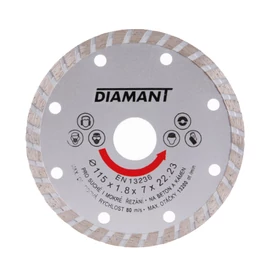 DIAMANT Gyémánt vágókorong 115 x 1,8 x 7,0 x 22,2 mm turbo