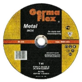 Vágókorong fémre 115 x 1,6 x 22,2 mm inox GERMAFLEX