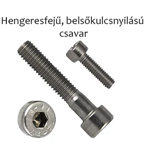 Hengeresfejű belsőkulcsnyilású csavar