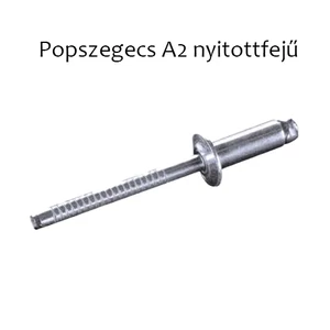 Popszegecs A2 nyitottfejű