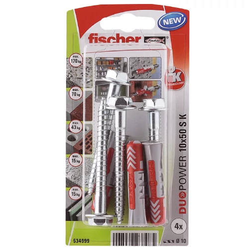 Fischer DuoPower 10x50 csavarral