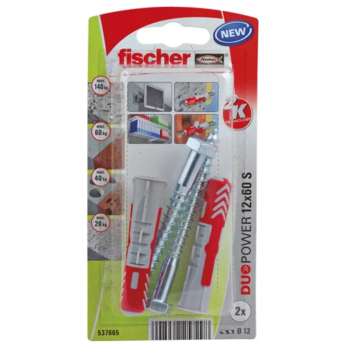 Fischer DuoPower 12x60 csavarral