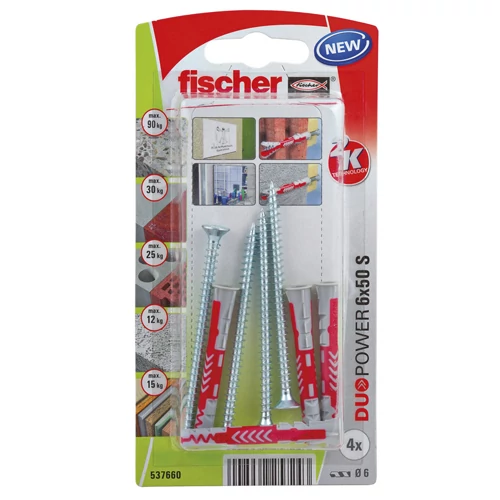 Fischer DuoPower 6x50 csavarral