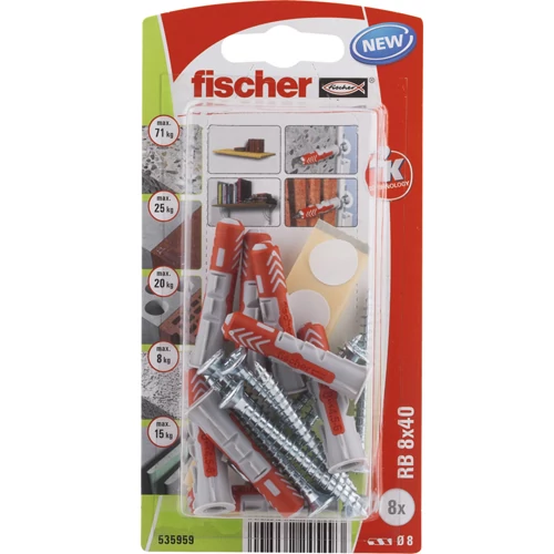 Fischer DuoPower 8x40 polcrögzitő