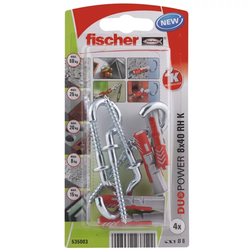 Fischer DuoPower 8x40 körkampóval