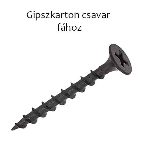 Gipszkarton csavar fához foszfátozott 4,2x70