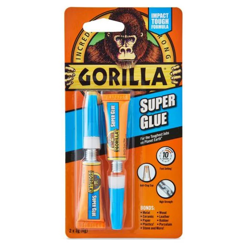 Gorilla Super Glue pillanatragasztó dupla 2x3g