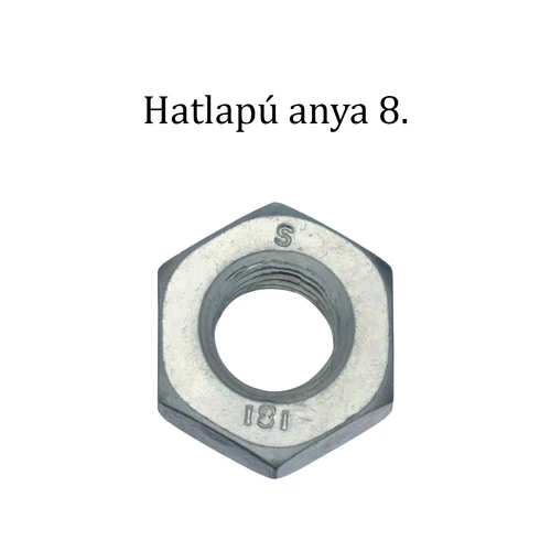 Hatlapú Anya 8, horganyzott M10