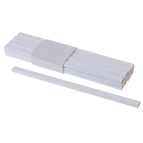 Asztalos ceruza nyomat nélkül 250mm (fehér lakk) - reklám célra alkalmas - Festa