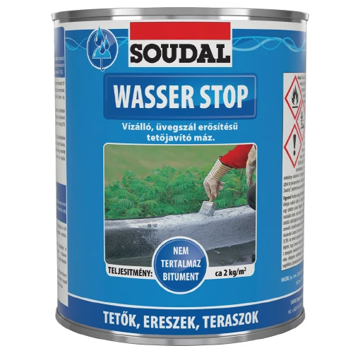 Soudal, Wasser Stop szintetikus gyanta, szürke, 750g