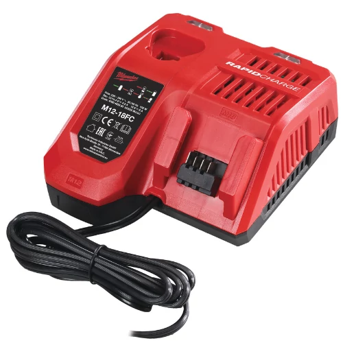 Milwaukee M12-18 FC gyorstöltő Líthium-ion akkukhoz, 12-18 V, 26/47/59 perc