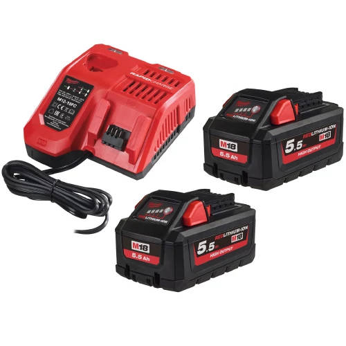 Milwaukee M18 HNRG-552 akkumulátor és töltő szett