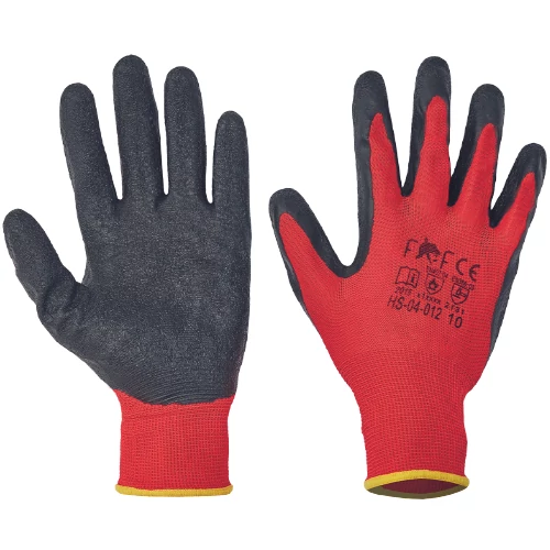 FF HORNBILL Light PES/latex kesztyű, XL-10