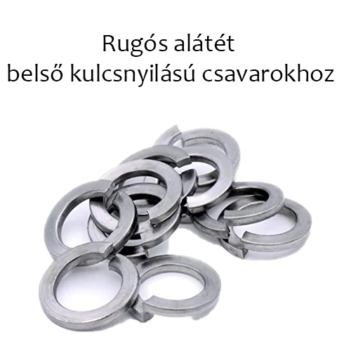 Rugós alátét belső kulcsnyilású csavarokhoz M8