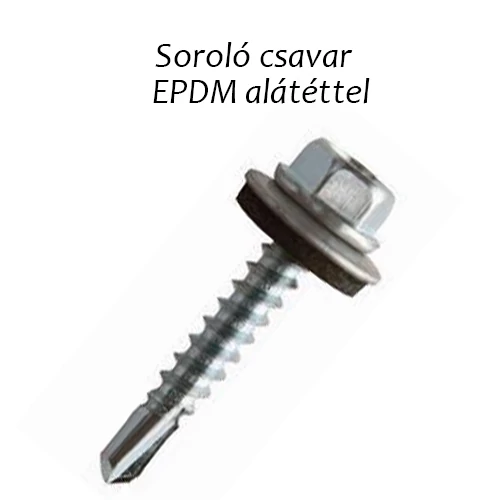 Sorolócsavar EPDM alátéttel 4,8x25