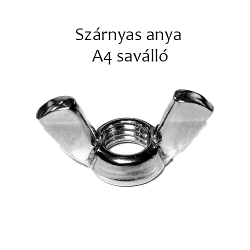 Szárnyasanya A4 saválló M10