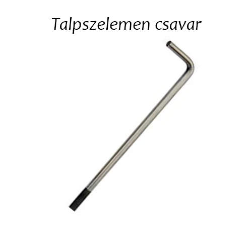 Talpszelemen csavar natur M14x400mm (hajlitásig 350mm)