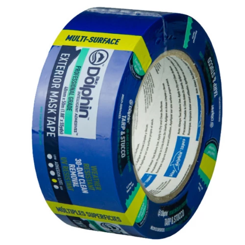 Festő- és mázolószalag 48 mm x 50m kültéri UV-álló (kék) BLUE DOLPHIN