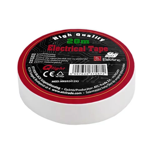 Szigetelőszalag 19mm 20m fehér